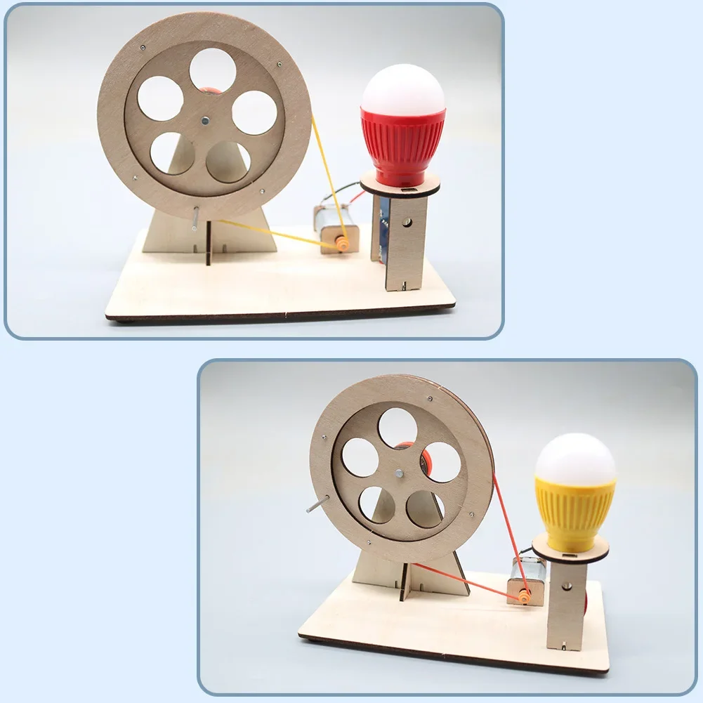DIY Mini Hand Crank Generator Educational Model Toy - Image 5