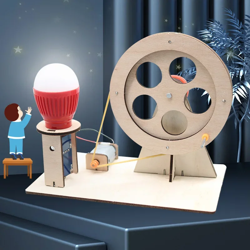 DIY Mini Hand Crank Generator Educational Model Toy