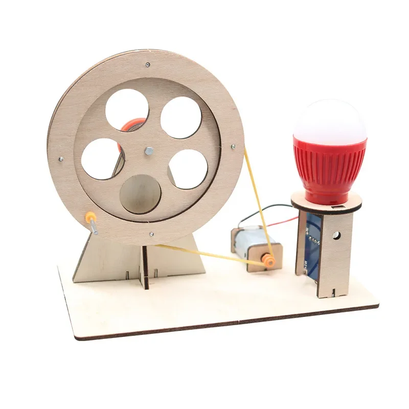 DIY Mini Hand Crank Generator Educational Model Toy - Image 2