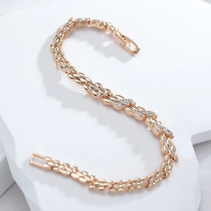 Rose Gold Color Bracelet For Women - Image 4
