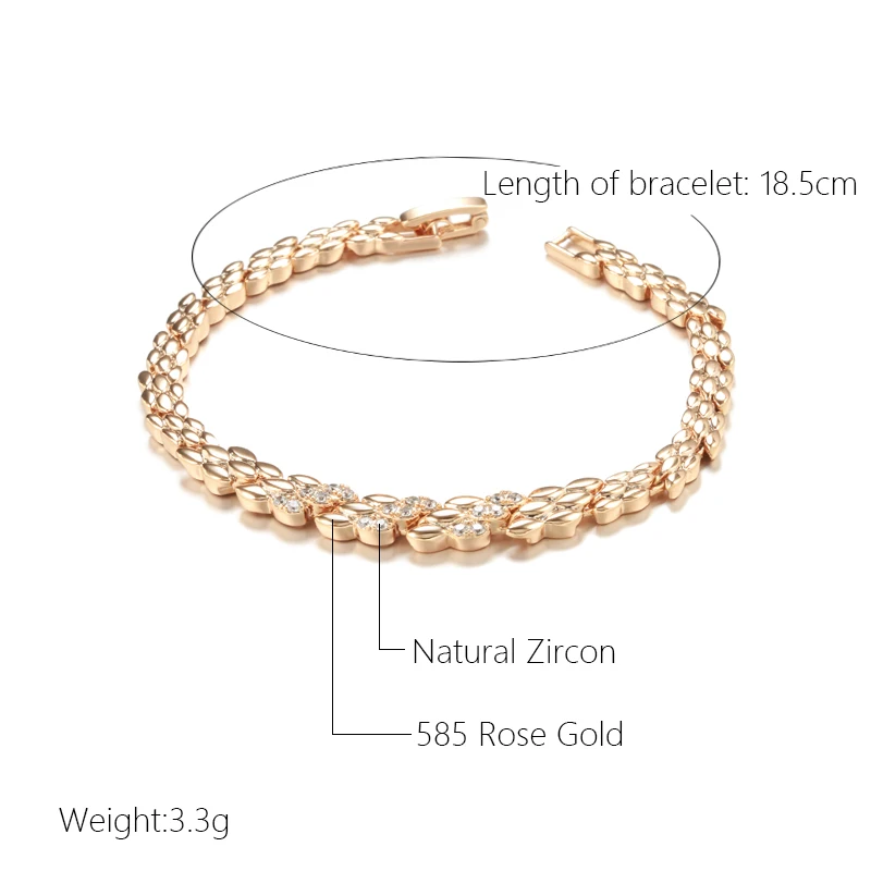 Rose Gold Color Bracelet For Women - Image 2